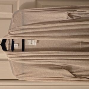 SIMPLY STYLED BRAND WOMEN'S LIGHT TAN LIGHT OPEN CARDIGAN SIZE LARGE